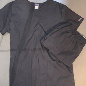 Cherokee Dark Grey Scrub Set